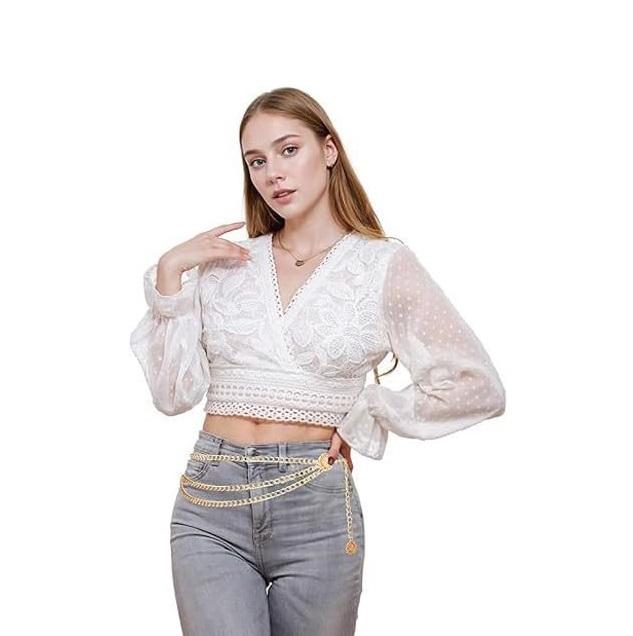 Belts for Women and Girls Stylish Kamarbandh Kamar Chain Waist Belt for Dresses Jeans Saree