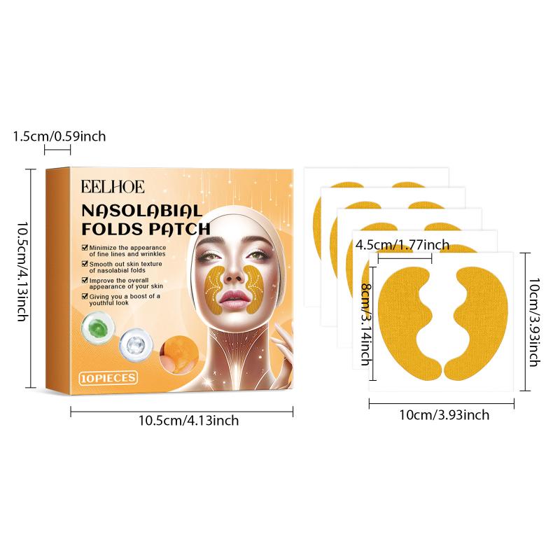 Faltenpflaster für die Stirn Kollagen-Gel Anti-Aging Reduziert feine Linien Strafft Glättet Hautaufkleber Tag- und Nachtpflege für Frauen