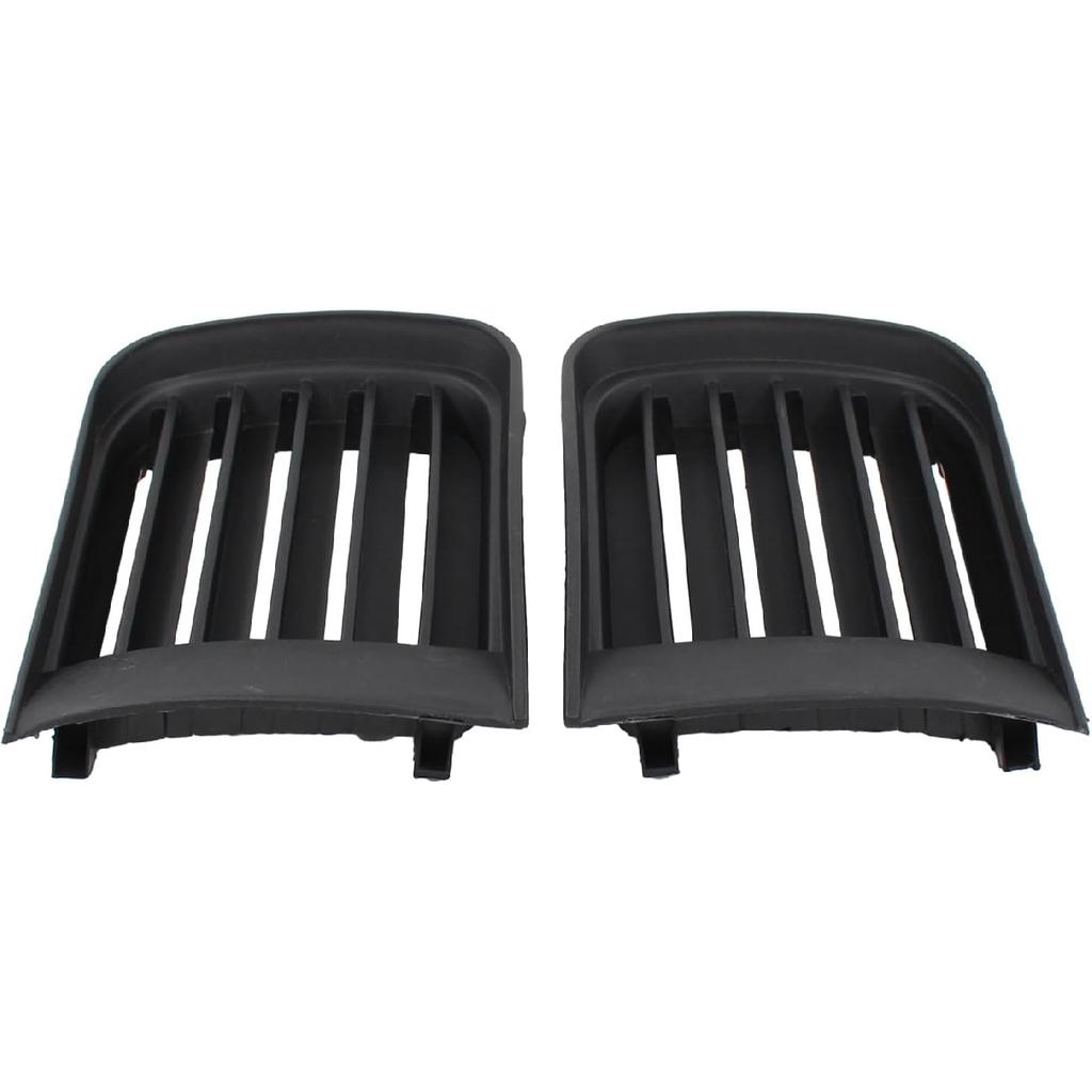 ApplianPar Front Left and Right Side Bumper Lower Grille Fog Light Grill Cover Trim for Nissan Pathfinder 1998-2004