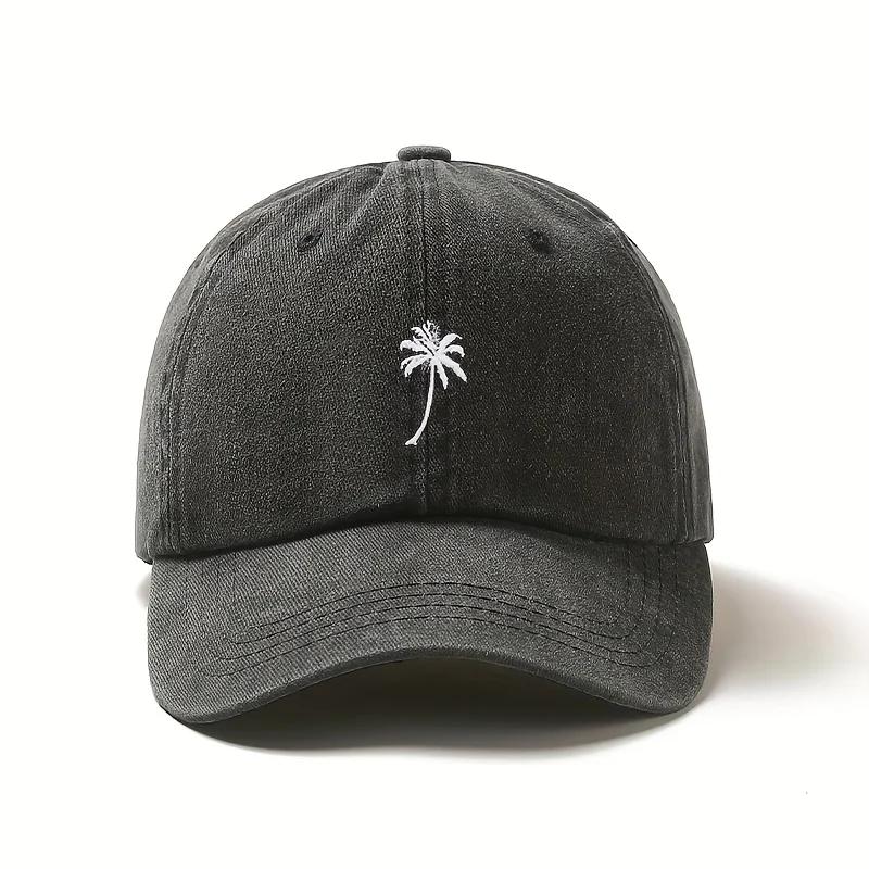 1pc Rerto Washed Embroidery Baseball Caps for Women,outdoor Leisure Adjustable Drawstring Closure,Perfect for Outdoor Activities