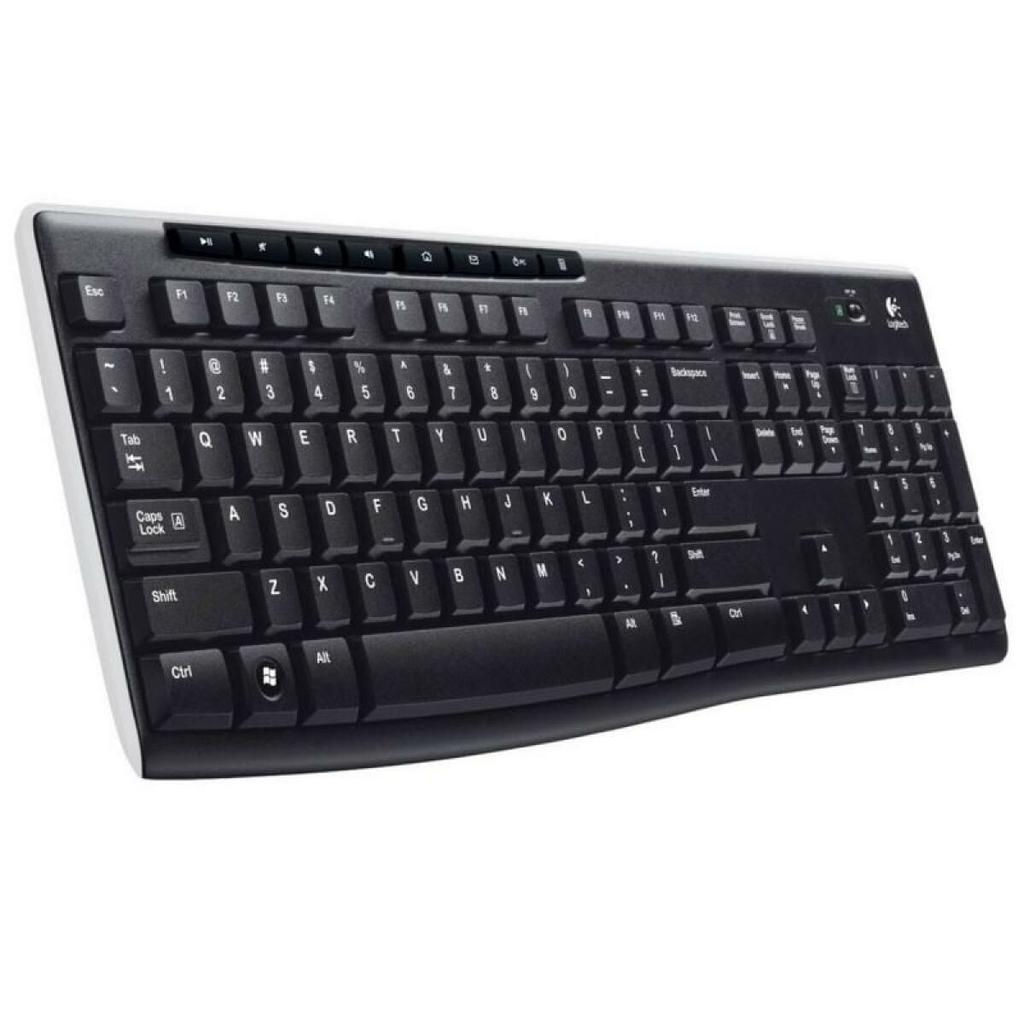 Wireless Keyboard Logitech K270 Black Spanish Qwerty 2.4 GHz
