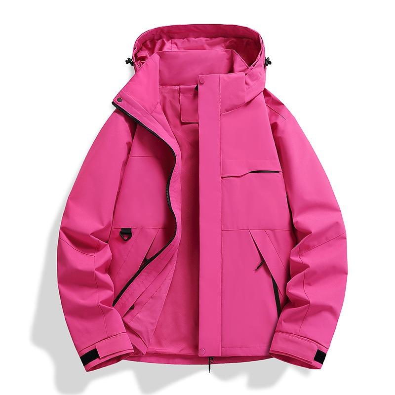 Jacket women's outdoor hiking suit fleece liner windproof and waterproof three-in-one jacket men's customization