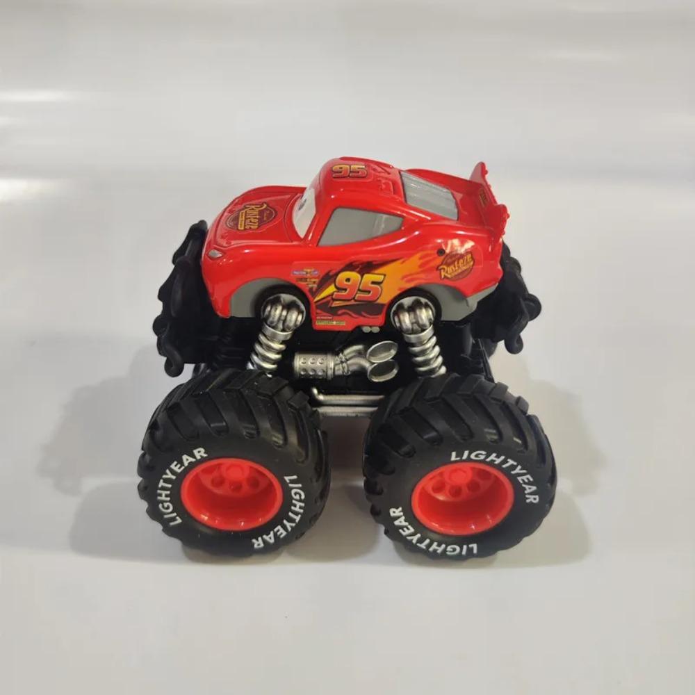 Disney Pixar Cars Großes Rad Offroad Metallautos Lightning McQueen Sheriff Schwarzer Sturm Jackson Cruz Hook Spielzeug Kinder Weihnachtsgeschenke