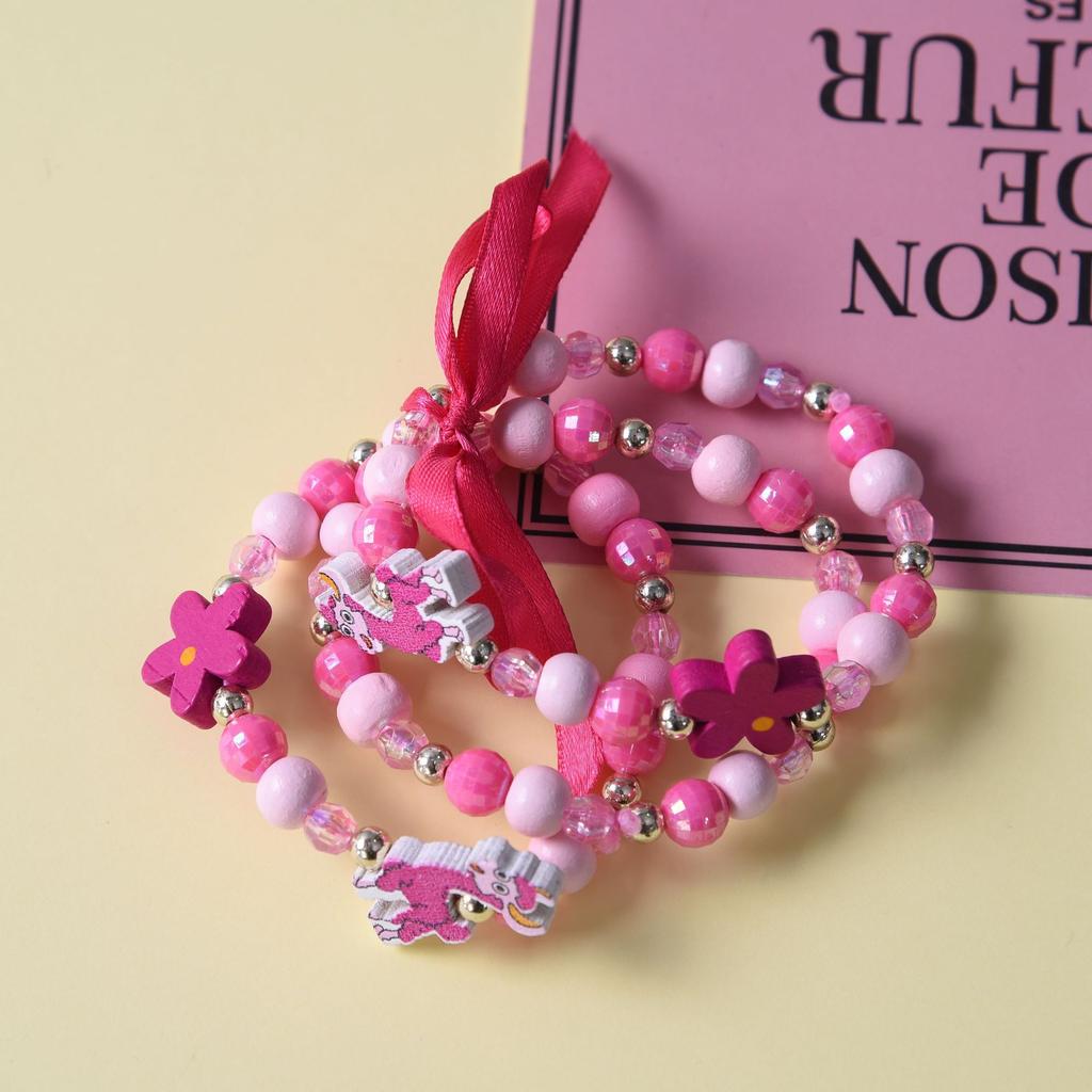 3pcs Cute Animal Flower Cartoon Flower Children's sweater bracelet for children gift cp2650