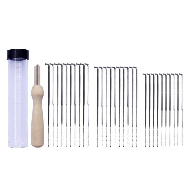MIUSIE 1-30 PCS Wool Felt Needle Felt Needle Felting Starter Kit Felting Needles Felt Diy Package for Felting with Bottle