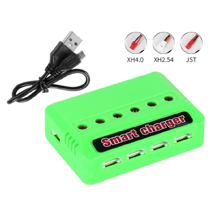 6 in 1 Charging Adapter For Remote Controls Drones Part 3.7v Battery XH2.54/XH4.0 Plugs