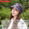 Women's Ethnic Style Plush Floral Duckbill Cap - Warm, Soft, and Versatile for Autumn and Winter