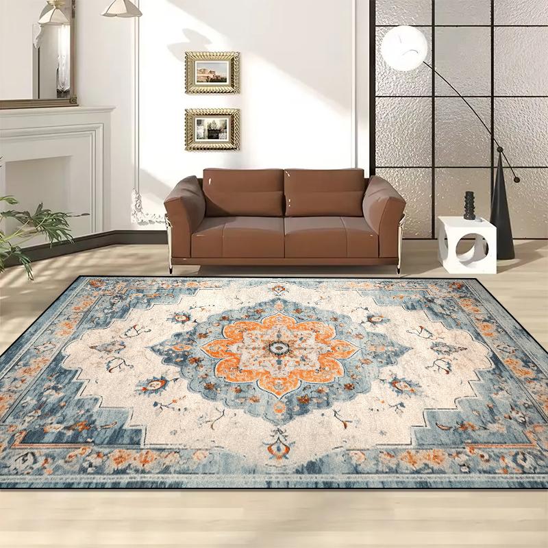 

Vintage Persian Carpet Large Area Living Room Decoration Rugs Non Slip Washable Cloakroom Lounge Rug Customized Bedroom Mat 60x90cm