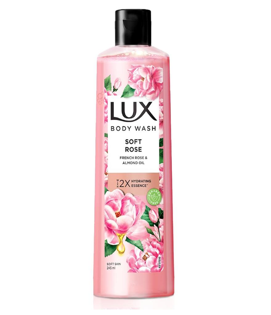 LUX Soft Rose Bodywash with French Rose & Almond Oil (245 ml)