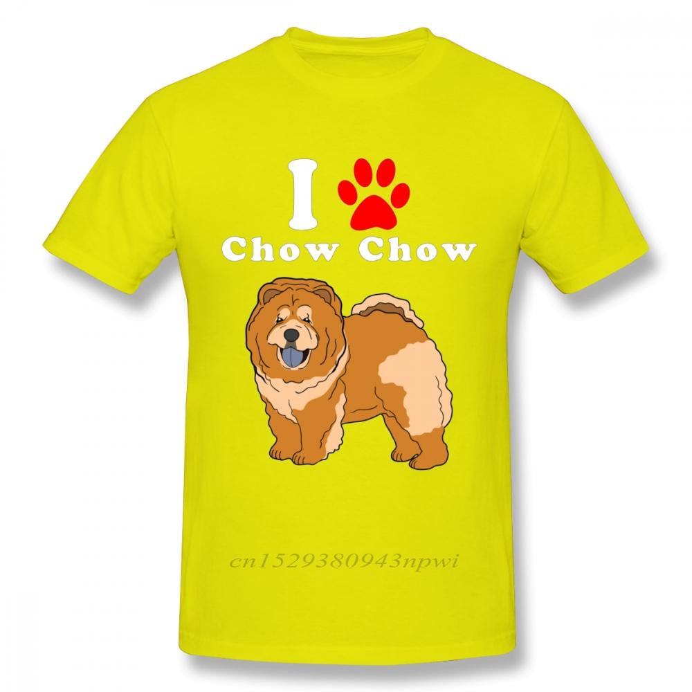 Round Neck I Love My Chow Chow In The Year Of The Dog Adopt Rescue Dog Lover Mom Or Dad Save Abandoned Pet Dot t shirt
