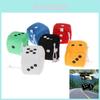Plush Dice Party Pendant Soft Fluffy Car Decoration