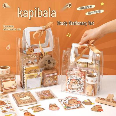 Capybara Stationery Gift Set: Graduation & Birthday Journal Pack for Elementary Students
