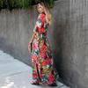 Europäisch-Amerikanisches Florales Baumwoll Strand Überwurf Sonnenschutz Kleid