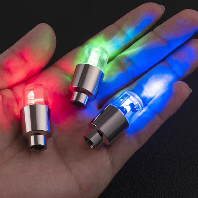 1/4Pcs Car Wheel Lights Cap Auto LED Light Wheel Tire Tyre Air Valve Stem Caps Cover for Car Motorcycle Auto Lights Accessories