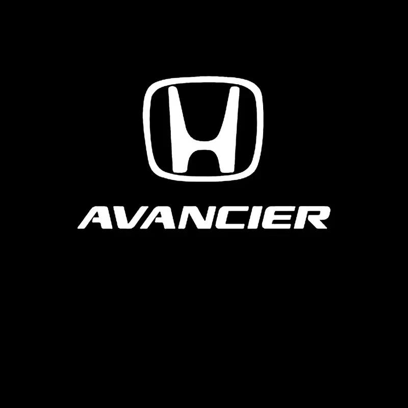 2Pcs LED Car Welcome Door Lights Emblem Accessory For Honda Civic FIT Accord Prelude CRV 5th Mugen CRZ CRX Jazz HRV Pilot Odysse RA4