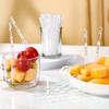 Fánshùn Disposable Transparent Fruit Forks (100 Count)