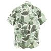 M.W FOR REEF Leaf Pattern Short Sleeve Button Down Shirt M Green Men's Used