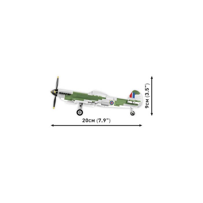 Maquette - cobi - spitfire mk.xvi bubbletop - plastique - a monter soi-même - 8 ans et plus