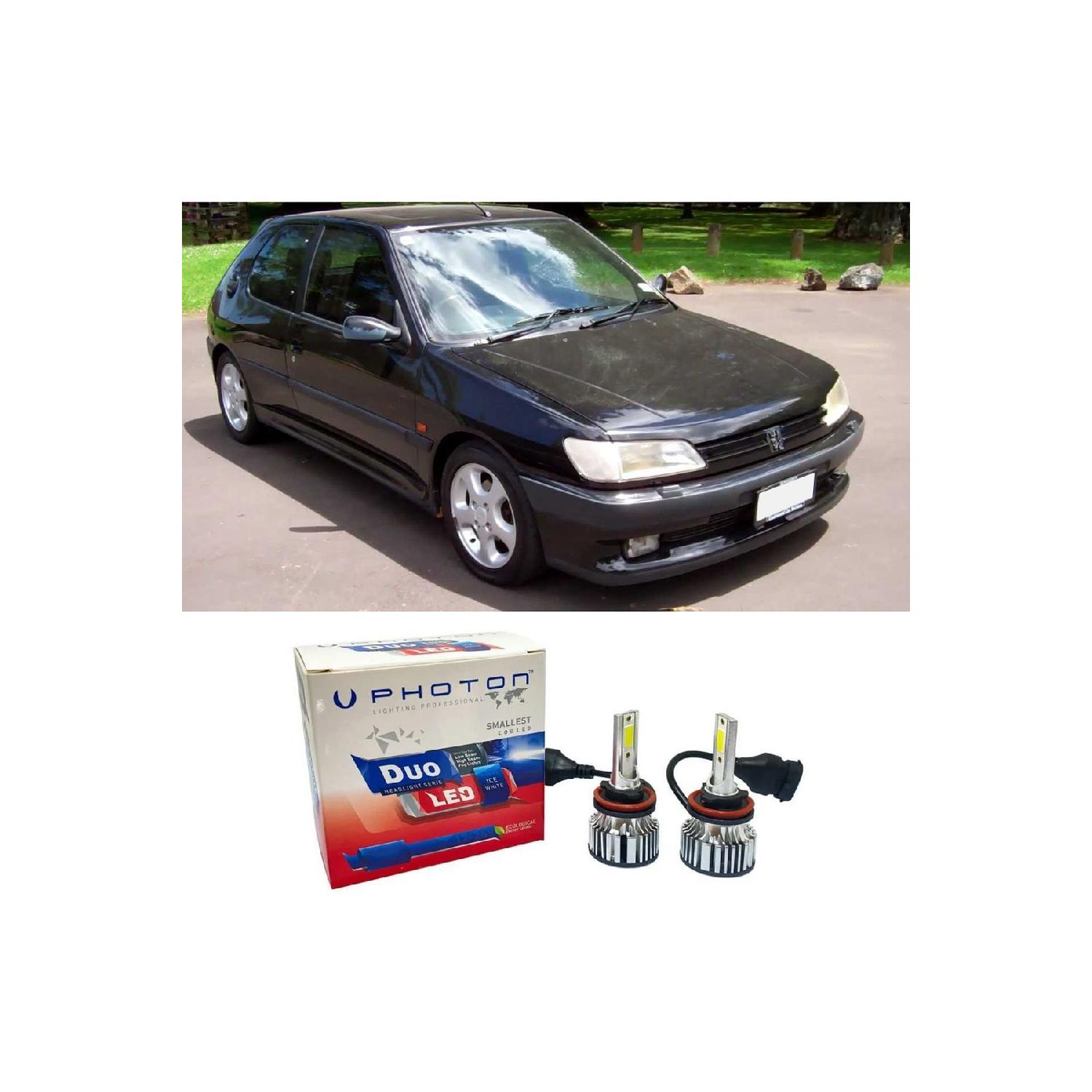 

Peugeot 306 Led Ксеноновые лампы дальнего и ближнего света H4 Duo New Series Белый 1993-1996 гг.