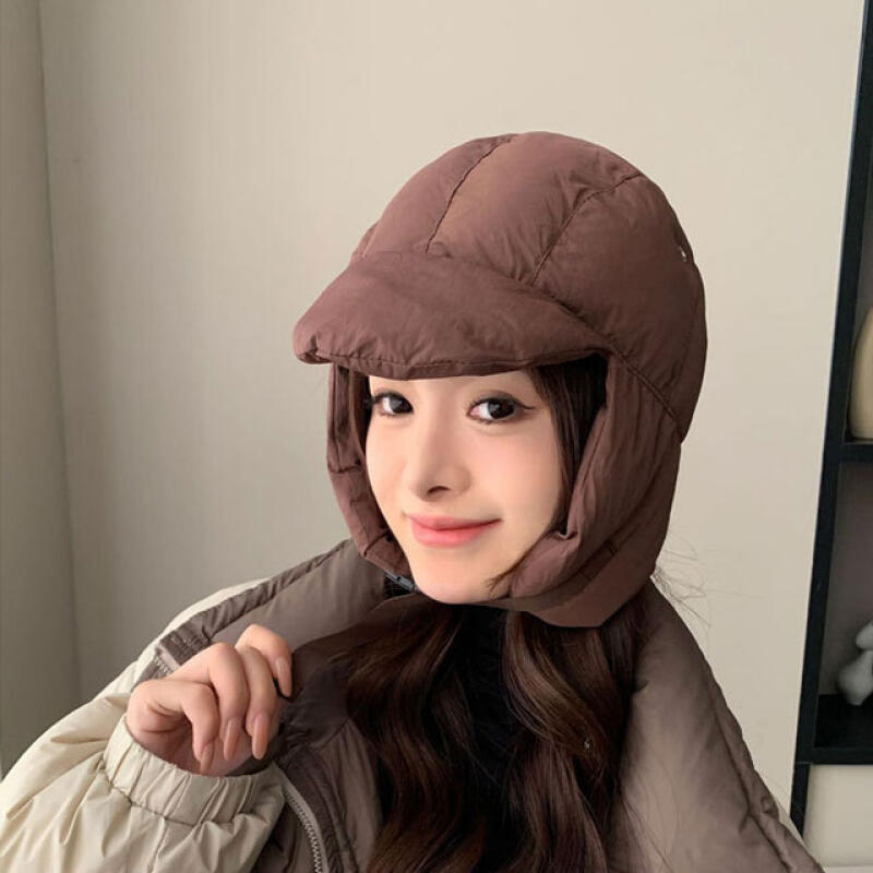 Padded hat, winter chestnut earmuffs, trooper hat, camping earmuffs