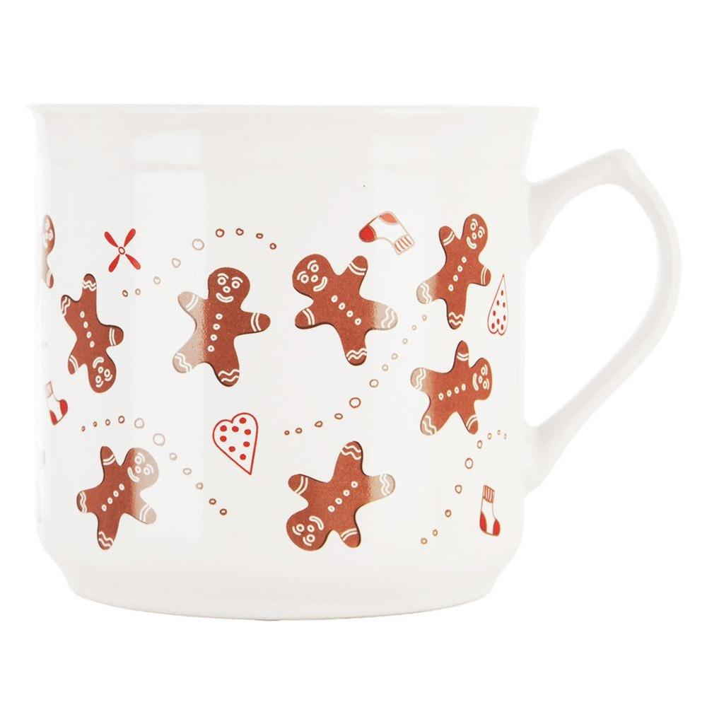 Christmas Mug for Coffee, Tea, Herbs, Hot, Cold Beverages, Gingerbread XXL