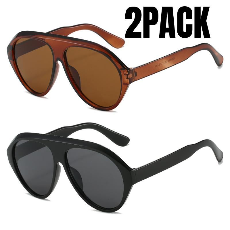 Luxury Designer Oversized Pilot Sunglasses Women Men Green Yellow Punk Big Frame Trend Shades UV400