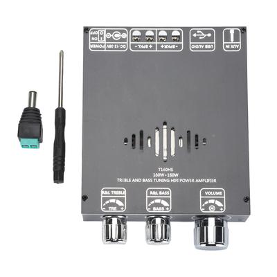 BT Power Amplifier Board 160W+160W 2.0 Channel Digital Stereo AMP Module with Treble Bass Control