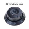 120 Minutes Mechanical Timers Replacement Set Including Knob and Mounting Screws for Chargers Timers Compatibility