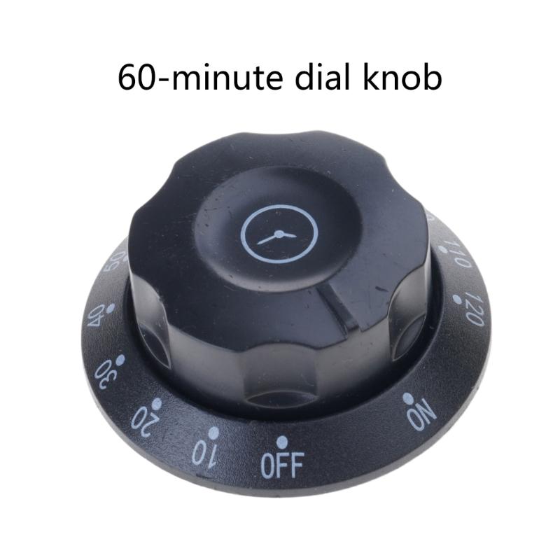 120 Minutes Mechanical Timers Replacement Set Including Knob and Mounting Screws for Chargers Timers Compatibility