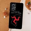 Isle of Man Coat of Arms Case For OPPO Reno 13F 12F 11F 8T 7 8 10 11 12 13 Pro OPPO Find X8 Pro X6 X3 X5 Lite Cover