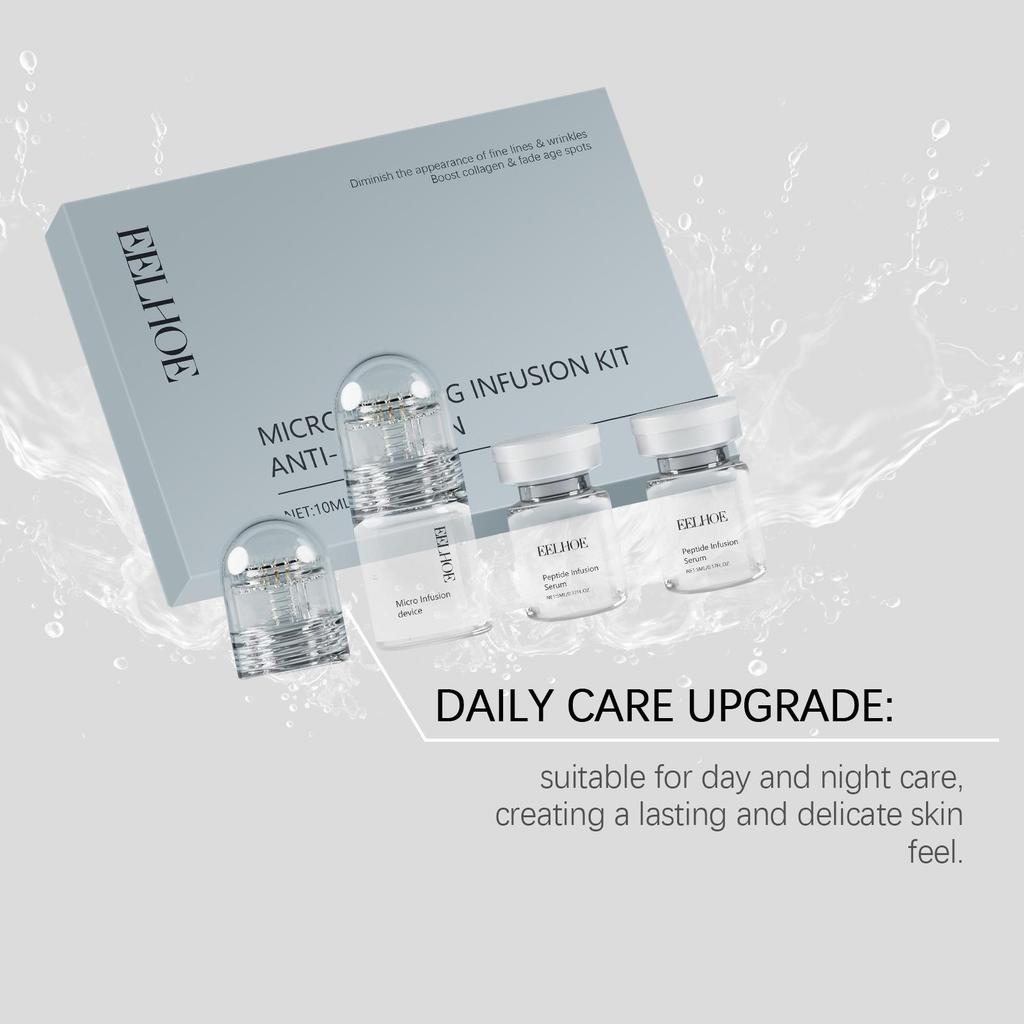 EELHOE Hyaluronic Acid Facial Set - Hydrating Roller & Cleanser for Nourishing Skin, Pimple & Blackhead Treatment