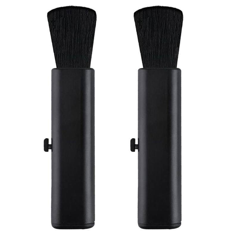 2-1pcs Car Detail Cleaning Brushes for Interior Dashboard Air Conditioner PC Keyboard Clean Soft Wool Retractable Brush Tools