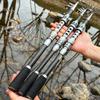 Mini Portable Carbon Fiber Sea Fishing Rod Long Throwing Rod 1.8-3.0m Telescopic Fishing Rod Super Hard Fishing Rod Sea Fishing Tackle Set