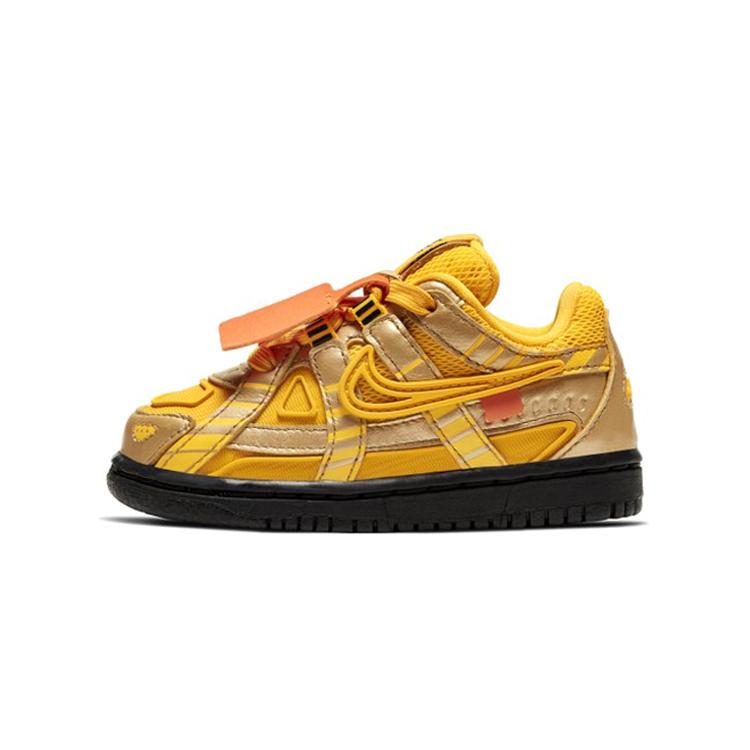 

Новые Nike Air Rubber Dunk Off-White University Gold TD CW7444-700 18.5