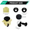 WZP 4 Set Anti Theft License Plate Screws Kit, Rustproof Stainless Steel Tamper Proof License Screw, M6 (1/4") Car Tag Plate Mounting Hardware,