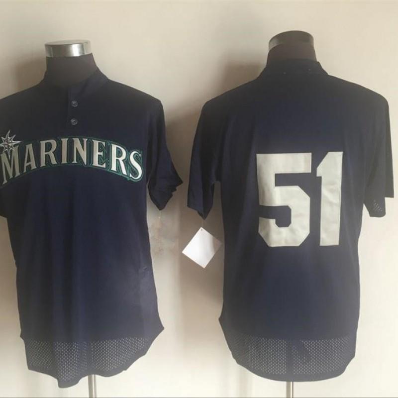 Vintage Seattle Mariners Baseball Jersey Unisex Embroidered Sport Shirt Casual Wear Fan Apparel