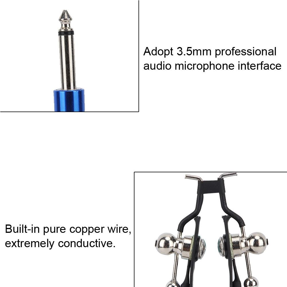 1.8m Tattoo Power Supply Silicone Clip Cord Tattoo Hook Line for Tattoo Machine (Blue)
