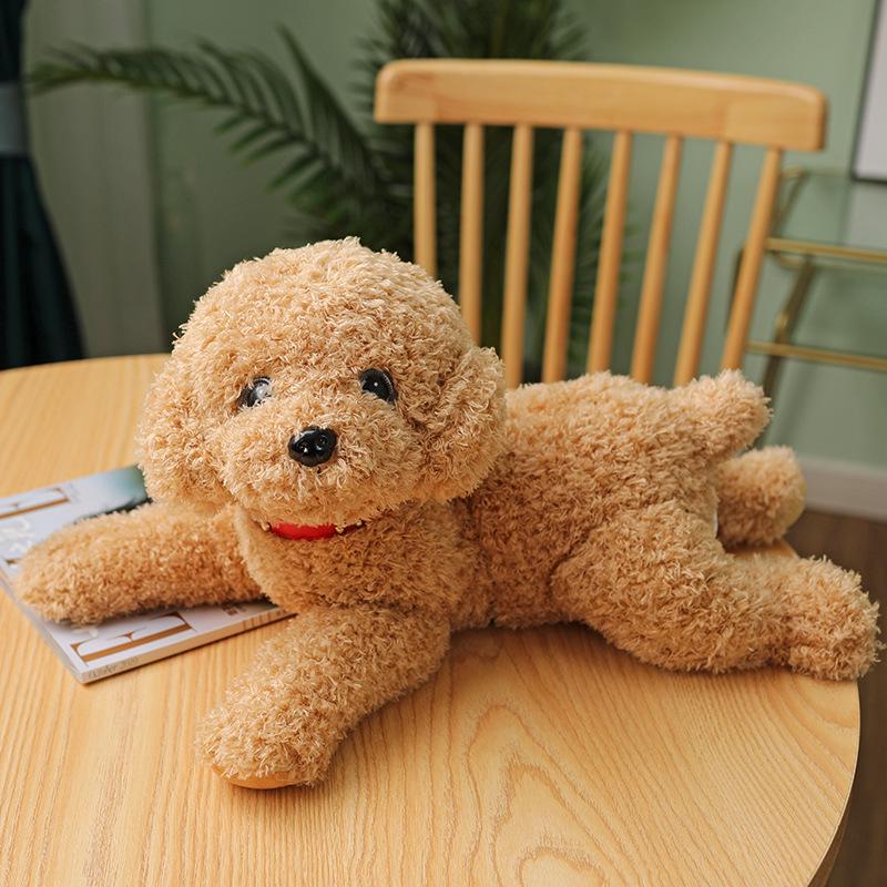 Cute Teddy Dog Plush: Soothing Small Dog Doll for Sleeping & Hugging
