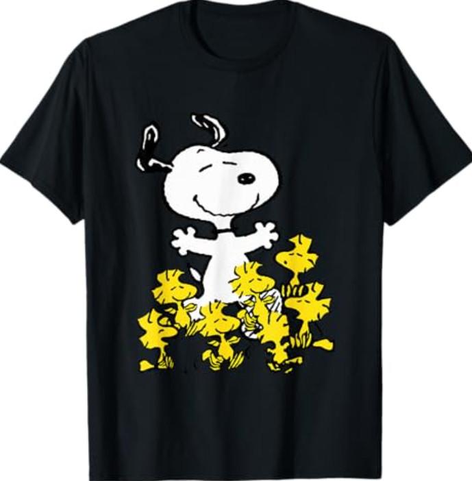 

Peanuts Snoopy Chick Party Crew Neck T-T-Shirt 2XL