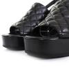 Chanel Sandals COCO Mark Matelasse With Strap Leather Sandals 24P G45567 Used