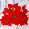 pot Artificial Flowers Poinsettia Bushes Party supplies Christmas Bouquets Christmas Decoration Xmas Decor Simulation bouquet