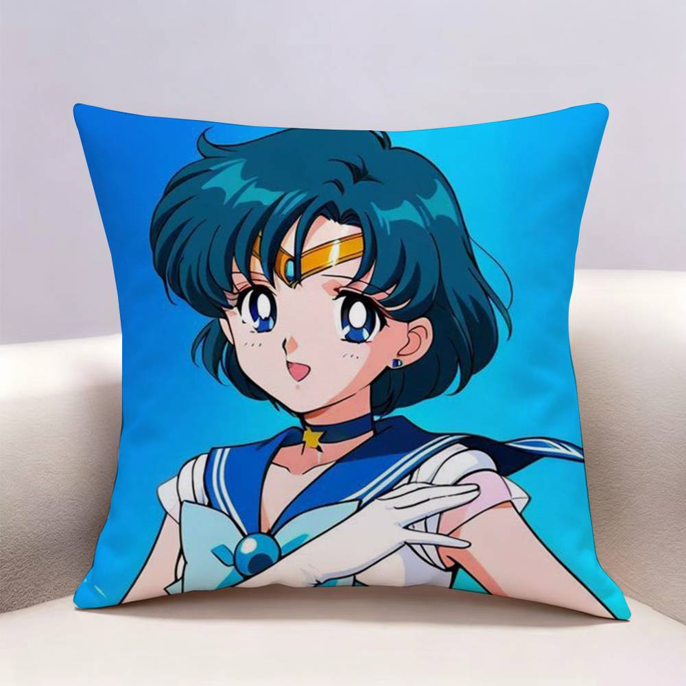 SSailor Moon Doublesided print Pillow Case for Sofa Living Room Home office Decor Protective Cover