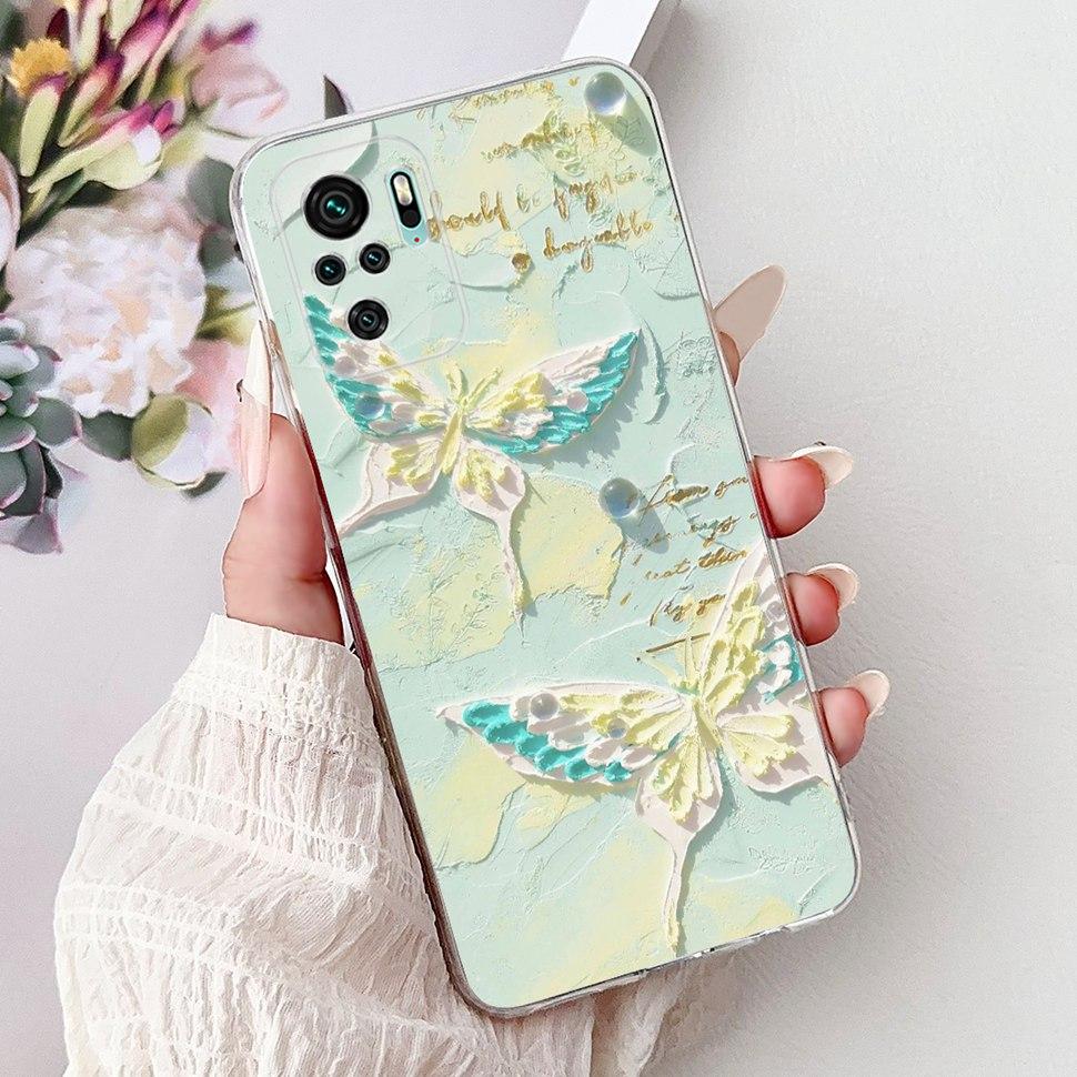 Colorful Pattern Case For Xiaomi Redmi Note 10 4G Ultra Slim Soft Silicone Case For Redmi Note 10 10S Note10 Note10S Cover Coque
