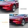 Per Tesla Model Y Juniper 2025 2025 Lampada Fendinebbia Anteriore Spoiler a Lama di Vento ABS Aspetto Carbonio Rivestimento Lama Copertura Protettiva Sopracciglio Luce