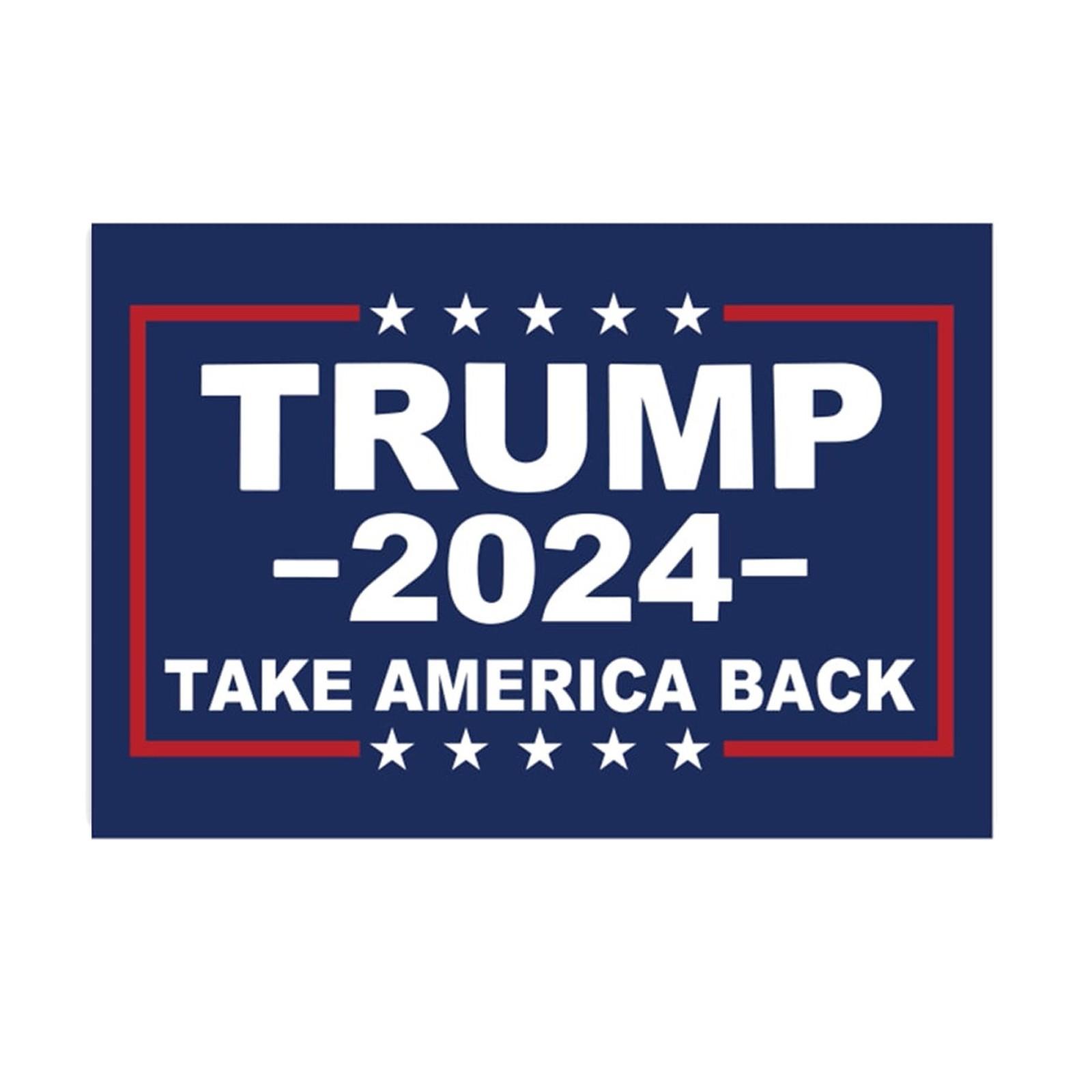 

2024 Yard Sign With H-Stakes - Double Sided 18x12 Inch , Placard Voted For Signs Triggering Signs Decoration Outdoor Yard One Size