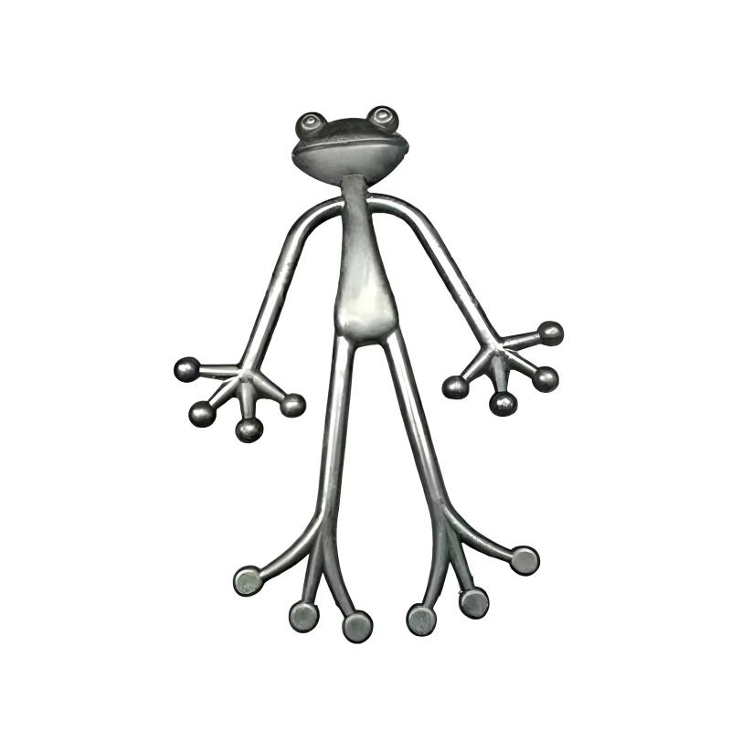 13cm Frog Plant Stand Cute Frog Flower Pot Hugger Plant Climbing Fixture Clips Garden Frog Climbing Branch Planter Stake Decor