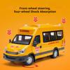 1:24 Scale School Bus Ambulance Police Car Models Toys Cars with Pull Back Light Sound Miniature Vehicle Children's Day Gifts