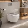 Interno 49 CM rimless wall-hung toilet bowl with W/O seat, white