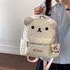 Schoolbagins Cartoon Bear Backpack Cute and Lightweight Japanese Student Schoolbag Shopping Out High-value Commuter Bag