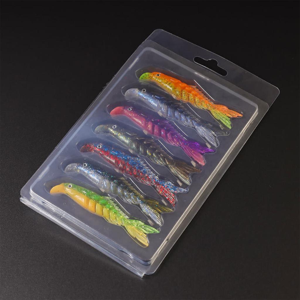 7 Stück Weichköder Köder Langlebige Simulation Swimbaits Angelköder zum Anlocken von Fischen 8cm Angelausrüstung